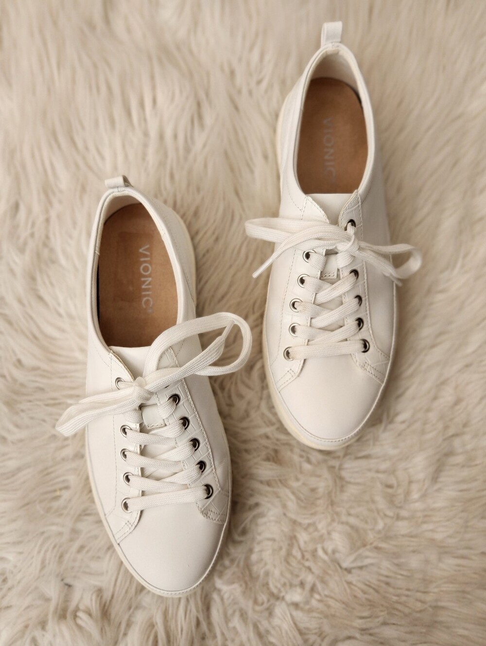Vionic Winny White Leather Sneaker 9.5